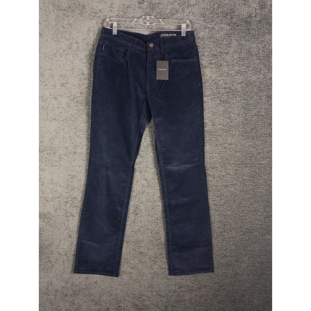 NWT Dunning‎ Corduroy Pants Mens 30x30 Navy Performance Stretch Golf